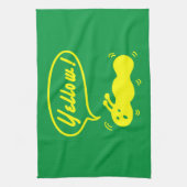 Jaune! Serviette de cuisine (Vertical)