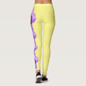 Jaune South Dakota State Pasque Leggings de fleurs (Dos)