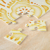 Jaune Sunflower Art Puzzle (Côté)