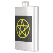 Jaune sur le flacon noir de pentagramme (Gauche)