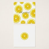 Jaune tranche de citron frais texte personnalisé (Devant & derrière)