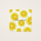 Jaune tranche de citron frais texte personnalisé (Devant)