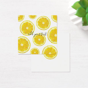 Jaune tranche de citron frais texte personnalisé