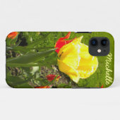 Jaune Tulip iPhone 5 Coque (Dos (Horizontal))