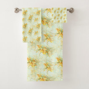 Jaune vintage Daffodique Floral Flower