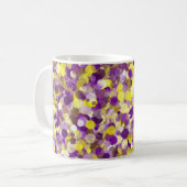 Jaune violet point 11oz Mug (Devant gauche)