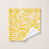 Jaune zèbre rayures Preppy Wild Poster de animal (Gant de toilette)