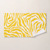 Jaune zèbre rayures Preppy Wild Poster de animal (Serviette à main)
