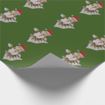 Jaunty Santa Hat Goldfish kerstwerkpapier