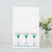 J'aurais plutôt un martini. Papeterie (Debout devant)