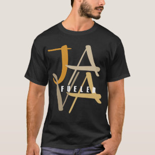 Java a rempli de combustible le T-shirt foncé de