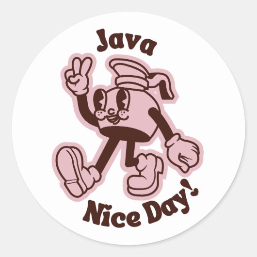 Java Autocollants Belle Journée (Devant)