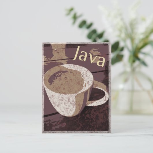 Java  briefkaart (Staand voorkant)
