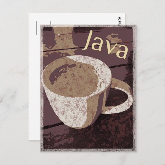 Java  briefkaart (Voorkant / Achterkant)