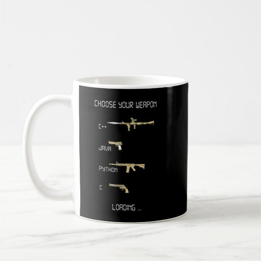 Java C++ Python C Codeprogramma Weapon Koffiemok (Links)