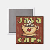 Java Cafe Magneet (Voorkant / Achterkant)