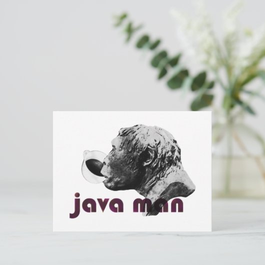 Java Clay Man Briefkaart (Staand voorkant)