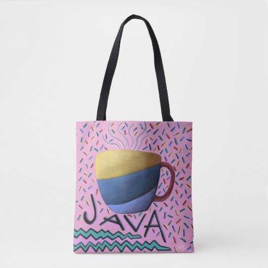 Java Coffee Canvas tas (Voorkant)