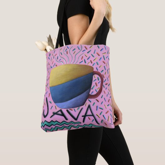 Java Coffee Canvas tas (Dichtbij)