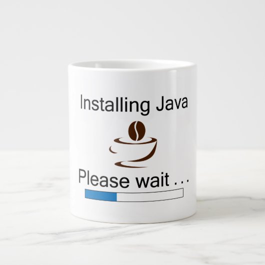 Java Coffee-Mok installeren Grote Koffiekop (Voorkant)