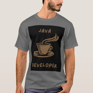 Java Developer Grey Mannen T-shirt