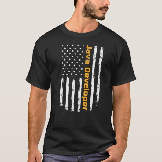 Java Developer Trots positief Carrer Ameri T-shirt (Voorkant)