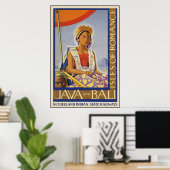 Java- en Bali-eilanden van de Romance Poster (Thuiskantoor)