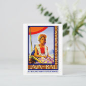  Java en Bali Indonesia door de Spoorwegen Briefkaart (Staand voorkant)