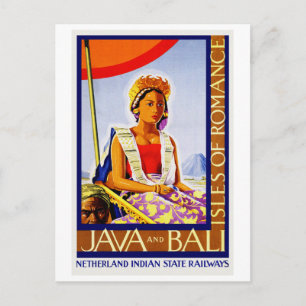  Java en Bali Indonesia door de Spoorwegen Briefkaart