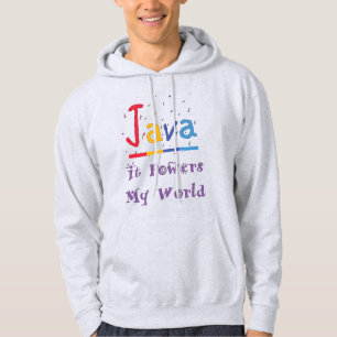 Java geeft mijn wereld kracht hoodie