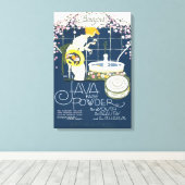 Java Gezicht Poeder  Cosmetica Badkamer Ad Canvas Afdruk (Insitu (Houten vloer))