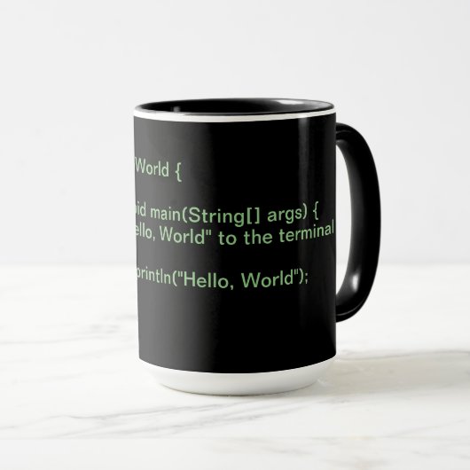 Java - Hallo WK Mok (Voorkant rechts)