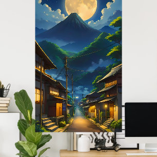 Java in het maanlicht poster