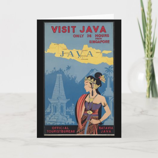 -Java Indonesië Kaart (Voorkant)