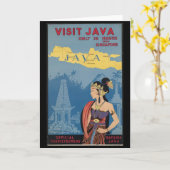 -Java Indonesië Kaart (Gele Bloem)
