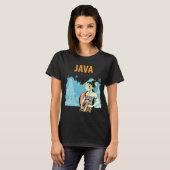 Java Indonesië Tempel Erfgoed Reizen T-shirt (Voorkant volledig)
