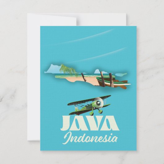 Java indonsia-kaart (Achterkant)