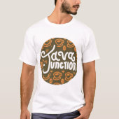 Java Junction Coffee and Bean Shirt Bruin (Voorkant)