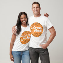 Java Junction Coffee and Bean Shirt Sinaasappel