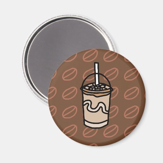 Java Junction Iced Latte Magnet Magneet (Voorkant / Achterkant)