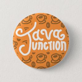 Java Junction Koffie en Bean Button Sinaasappel
