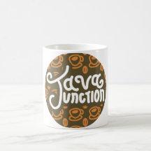 Java Junction Mok Koffie en bonen Patroon Bruin