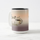 Java Junkie Coffee Lovers Brown Tone Mok (Voorkant links)
