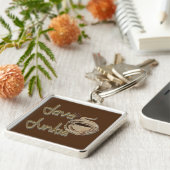 Java Junkie Coffee Lovers Sleutelhanger (Zijkant)