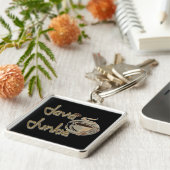 Java Junkie Coffee Lovers Sleutelhanger (Zijkant)