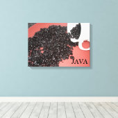 Java Koffie Ontwerp Canvas Afdruk (Insitu (Houten vloer))