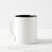 Java Man Tweekleurige Koffiemok (Voorkant links)