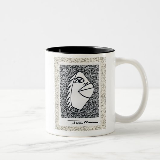 Java Man Tweekleurige Koffiemok (Rechts)