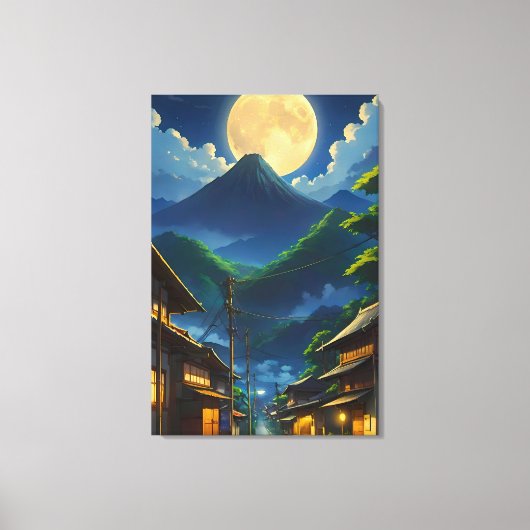 Java Maneschijn Canvas Afdruk (Voorkant)