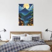 Java Maneschijn Canvas Afdruk (Insitu (Slaapkamer))